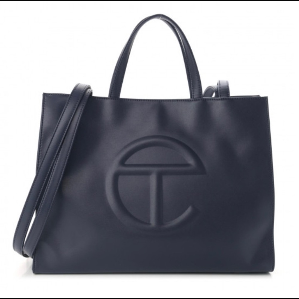 Telfar Medium Shopping Bag in Navy